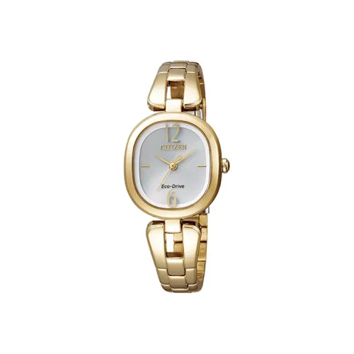 CITIZEN Ecology Drive Collection Светильник Кварцевый механизм Нержавеющая сталь Ремешок Часы Женские Серебристый циферблат