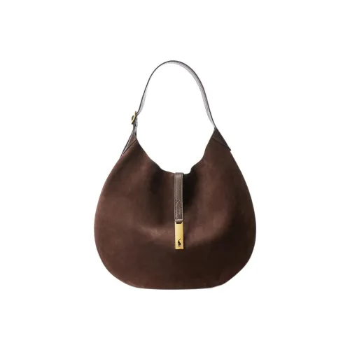 Polo Ralph Lauren Сумка из коровьей кожи сумка через плечо стандартная женская темно-коричневая