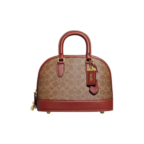 COACH Revel Искусственная кожа Купольная сумка Сумка через плечо Сумка среднего размера Женская