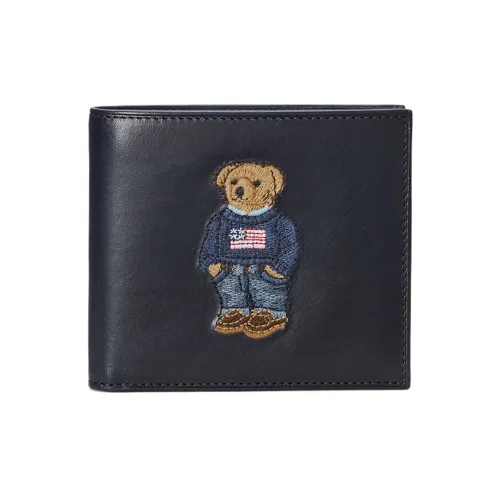 Polo Ralph Lauren Кошелек из коровьей кожи Мужской Темно-синий