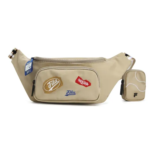 FILA FUSION ПУ (полиуретан) Синтетическая кожа Сумка через плечо Сумка на пояс Слинг-сумка Сумка на пояс Стандартная Унисекс Молочный хаки
