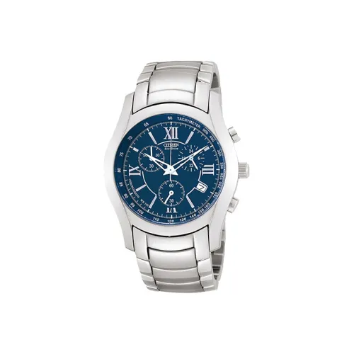 CITIZEN Ecology Drive Collection Светильник Кварцевый механизм Нержавеющая сталь Ремешок Часы Мужские Часы Синий циферблат