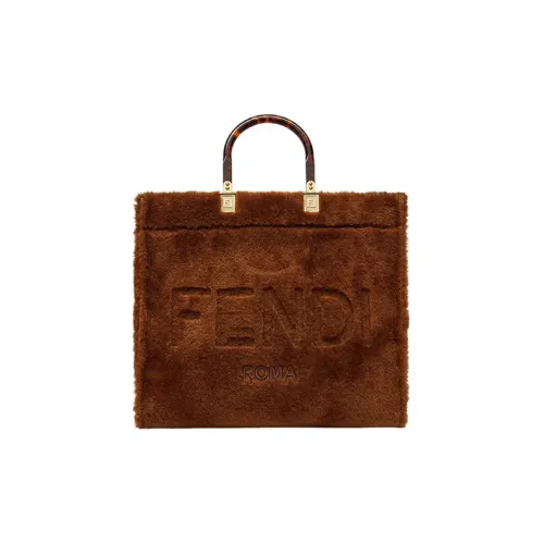 FENDI Sunshine Shearling сумка Tote сумка для покупок сумка через плечо сумка среднего размера женская