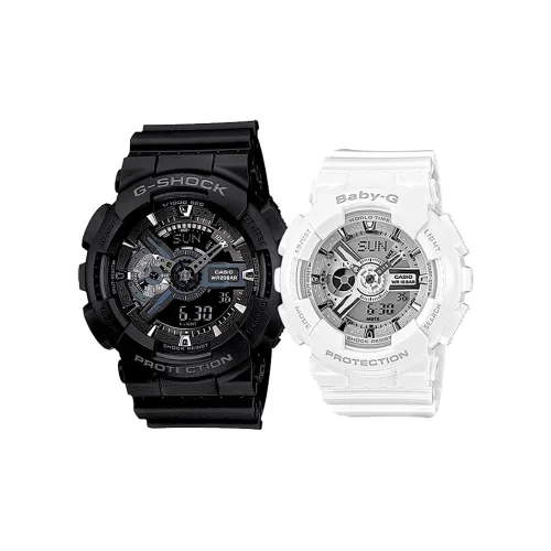 CASIO Pair Table Series Кварцевый механизм Смольный ремешок Часы Унисекс Серебристый циферблат