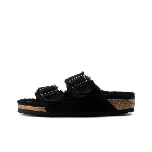 Birkenstock Arizona Shearling Слипоны Черный Унисекс