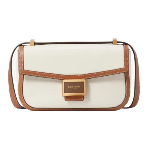 Kate Spade Сумка через плечо из коровьей кожи сумка на плечо среднего размера белый и коричневый