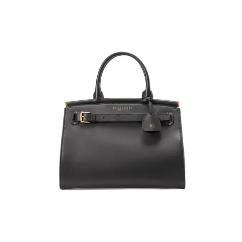 Polo Ralph Lauren Телячья кожа с овчиной сумка среднего размера женская черная