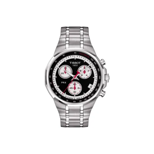 TISSOT Quartz Механизм Мужские часы 40,3 мм Черный циферблат Корпус из нержавеющей стали Ремешок из нержавеющей стали