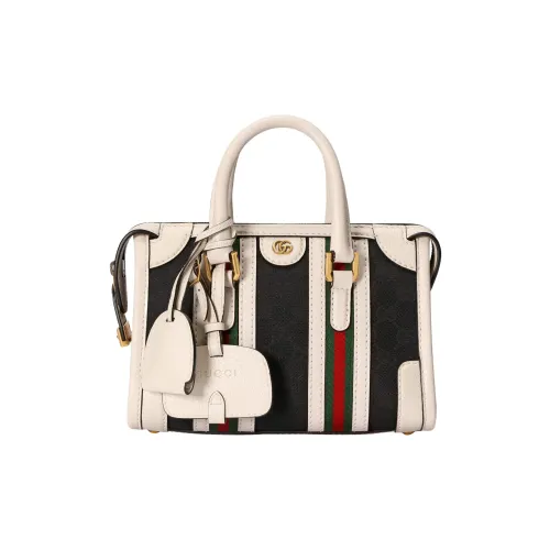 Gucci Canvas с кожаными вставками дорожная сумка сумка через плечо мини-сумка женская