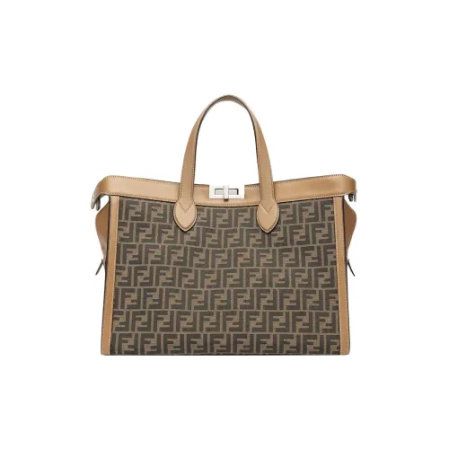 FENDI Полиэстер Сумка через плечо Сумка Мужская Коричневая