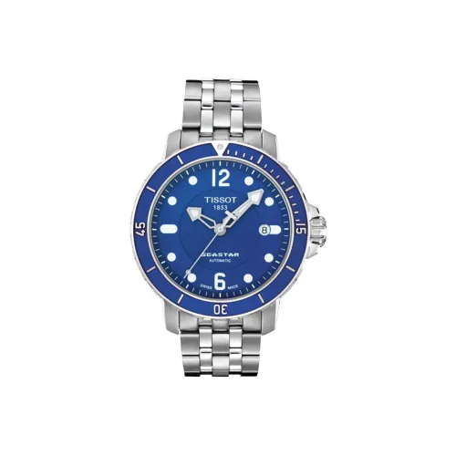 TISSOT Автоматические механические часы Мужские синий циферблат корпус из нержавеющей стали ремешок из нержавеющей стали