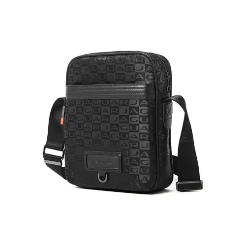 JAGUAR Корова Кожа с Тканью Сумка через плечо Стандартная Мужская Черная