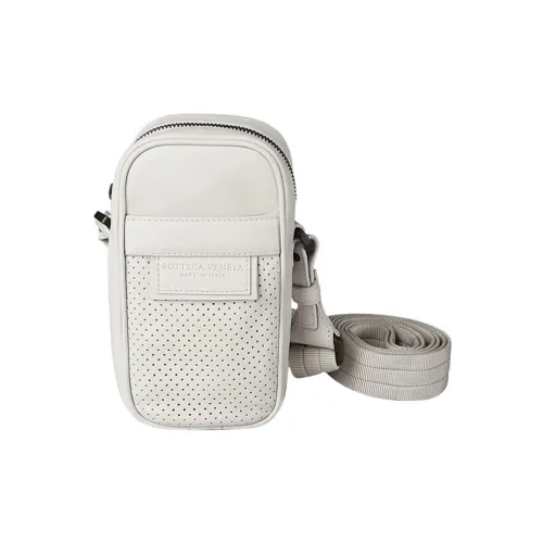 Bottega Veneta Сумка через плечо из кожи чехол для телефона мужской белый
