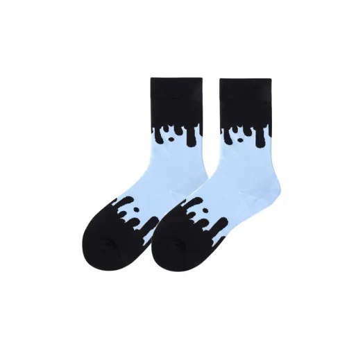 TOOCI 2 шт Синий Унисекс Колено высокие Носки