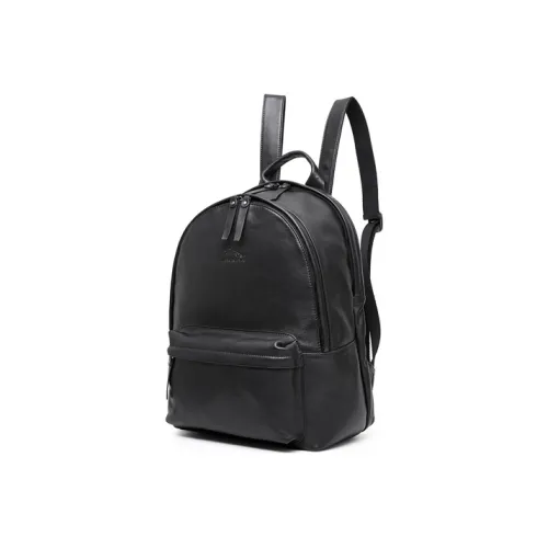 JAGUAR Cow Leather Backpack Large Men's Black