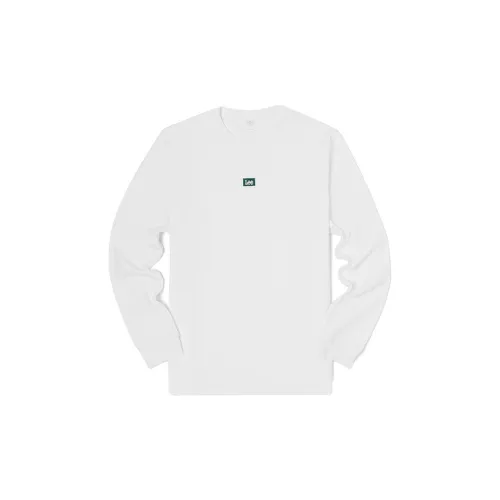 Lee FW22 Длинный рукав Т-рубашка Мужская Белая