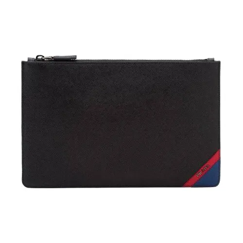 PRADA Кожаный клатч мужской черный