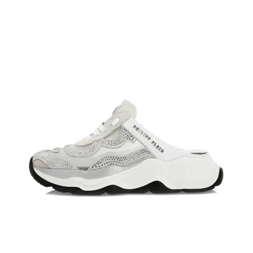 PHILIPP PLEIN Lo Топ Низкий Топ Спортивная Повседневная Обувь Женская Белая