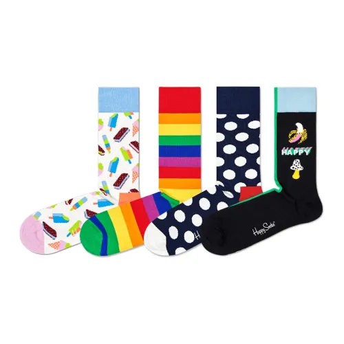 Happy Socks Многоцветные 4 шт Унисекс Носки до колена