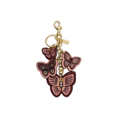 COACH Кожа Bag Charm Сумка Мерч Женские Boysenberry