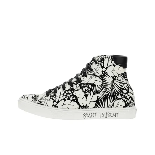 SAINT LAURENT Malibu Скейтборд Кроссовки Мужские Черные