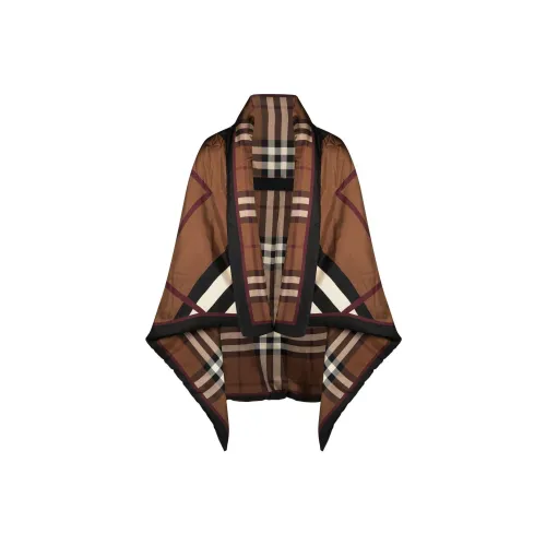 Burberry Полиэстер Шали Коричневый Унисекс