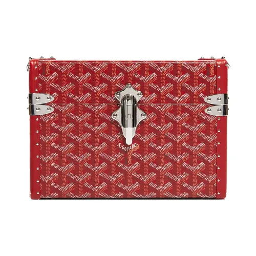 GOYARD Cassette Холст с кожей Комбинированный Основная часть Твердый Чехол Сумка Сумка через плечо Унисекс Красный