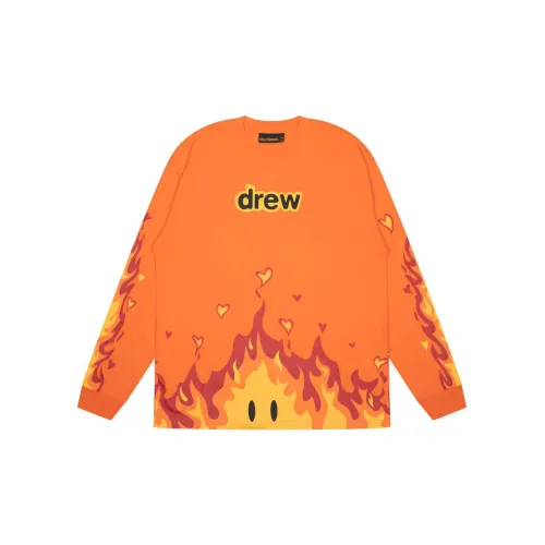 Drew House Flame Series Апельсин Унисекс Футболка