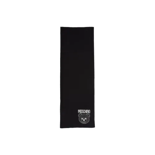 MOSCHINO Шарфы из шерсти Wool Knit Черные Женские