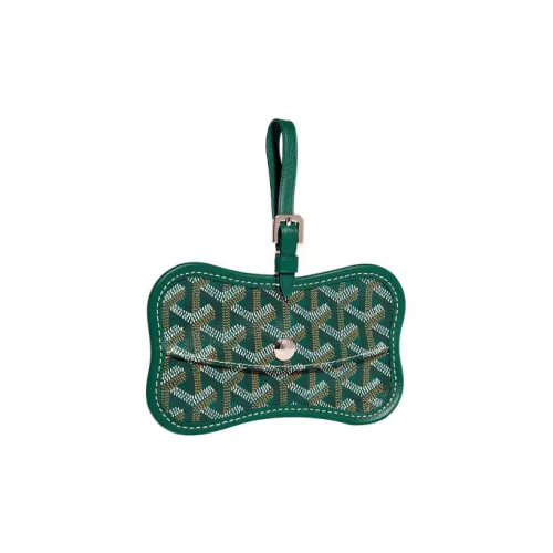 GOYARD Chien Gris Холст с кожей ПЭТ Провайдер Сумка Аксессуар Унисекс Зеленый