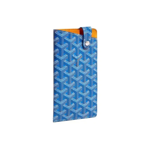 GOYARD Montmartre Холст и Кожа Чехол для телефона Большой Унисекс Синий