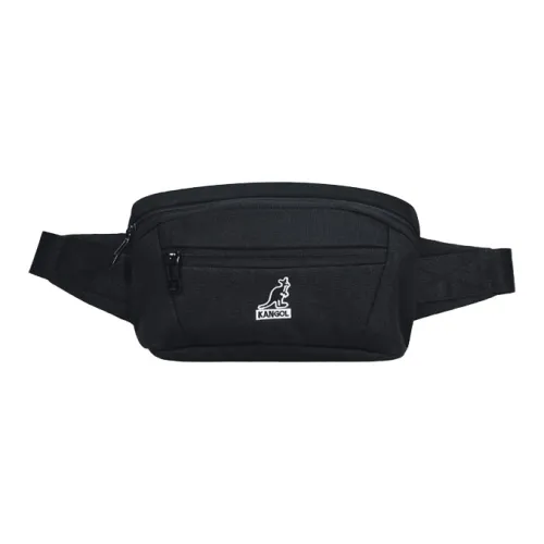 KANGOL Холст Одно Плечо Через Плечо Холст Сумка Слинг Сумка Сумка на Пояс Маленькая Мужская Черная Синяя