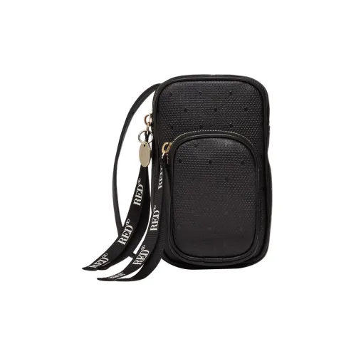 RED VALENTINO Телячья кожа Сумка через плечо Женская Черная