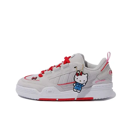 Hello Kitty x Adidas Originals Adi2000 Thermal Low-Top Скейтборд Кроссовки Женские Серый Красный
