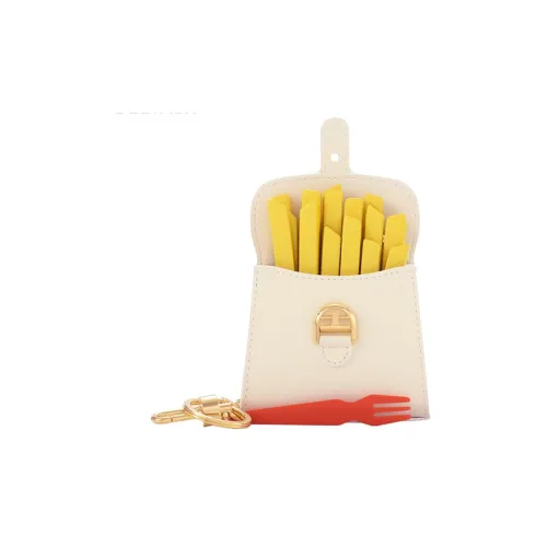 Delvau Коровья кожа Украшение Аксессуары Сумка Аксессуар Женские Слоновая кость Желтый