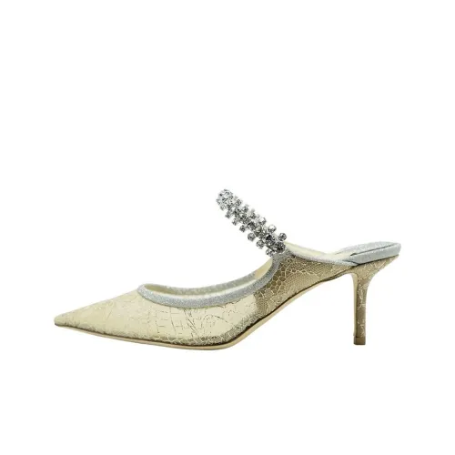 Jimmy Choo Домашние тапочки Женские Золотые