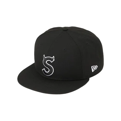 Supreme x New Era Кепки Унисекс Коричневый Серый Красный Зеленый Синий Черный