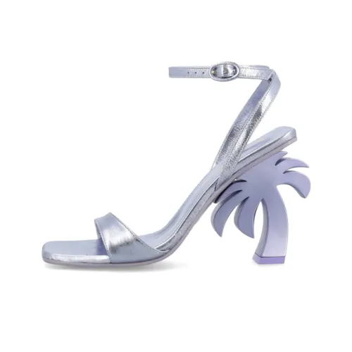PALM ANGELS One Ремень Сандалии Женские Серебряные Фиолетовые