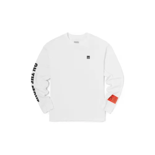Lee FW22 Прямой крой Длинный рукав Т-рубашка Мужская Белая
