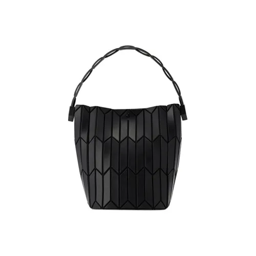 ISSEY MIYAKE Ведрообразная Полиэстеровая Корзинка-Сумка Ведрообразная Сумка Сумка на Одно Плечо Маленькая Женская Черная