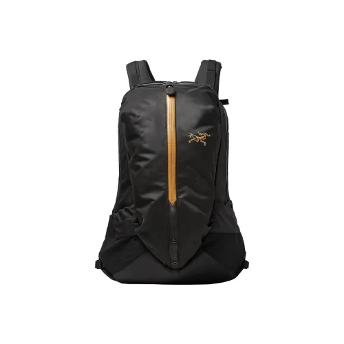 Arcteryx Arro 22L Сумка для хранения Рюкзак Outdoor Сумка Nylon Черное Золото 24K Унисекс
