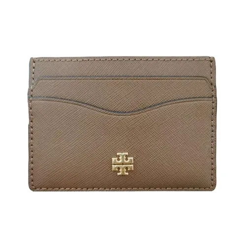 Tory Burch Emerson кожаный держатель для карт женский коричневый