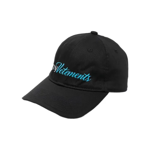 Vetements Хлопок Бейсболка Черная Унисекс