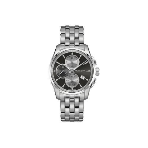 HAMILTON Автоматический Механический Механизм Мужские Часы 42 мм Черный Циферблат Корпус из Нержавеющей Стали Ремешок из Нержавеющей Стали