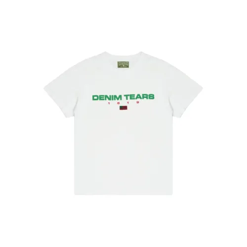 Denim Tears Co-brand Белая Мужская T-Рубашка