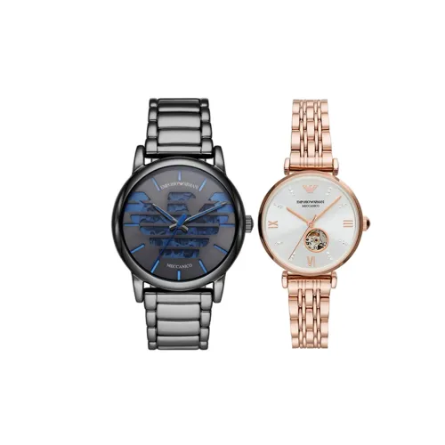 EMPORIO ARMANI Автоматический Механический Движение Унисекс Часы 43 мм Черные