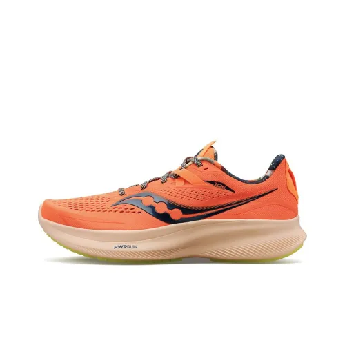 Saucony Ride 15 Амортизация Низкий Топ Беговые Кроссовки Женские Оранжевые