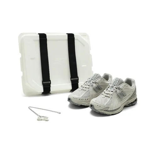 New Balance Low Топ Беговые кроссовки Унисекс Кремово-серый Футуристическая мода Коробка