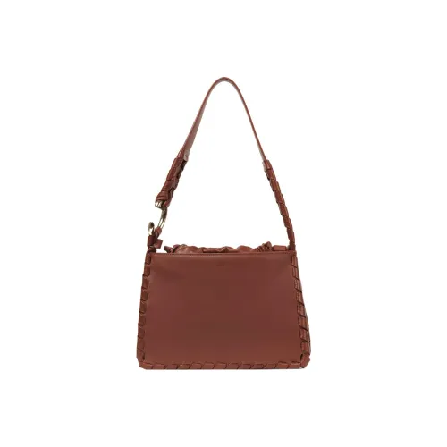 Chloe Smooth Calfskin Nappa Lambskin Сумка через плечо Женская Коричневая