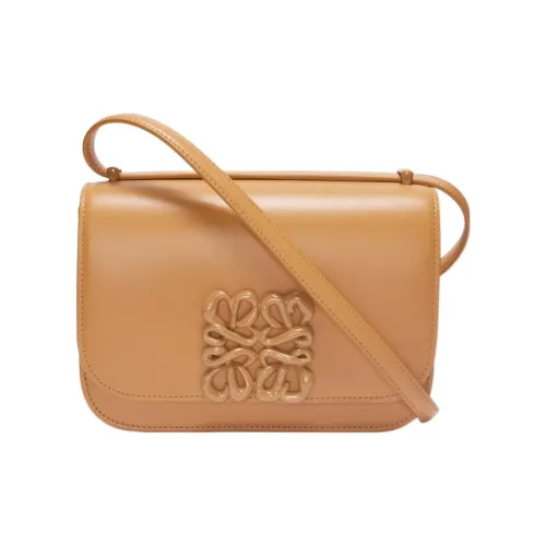 LOEWE Goya Коровья кожа Маленькая квадратная сумка через плечо Маленькая женская теплая песочная